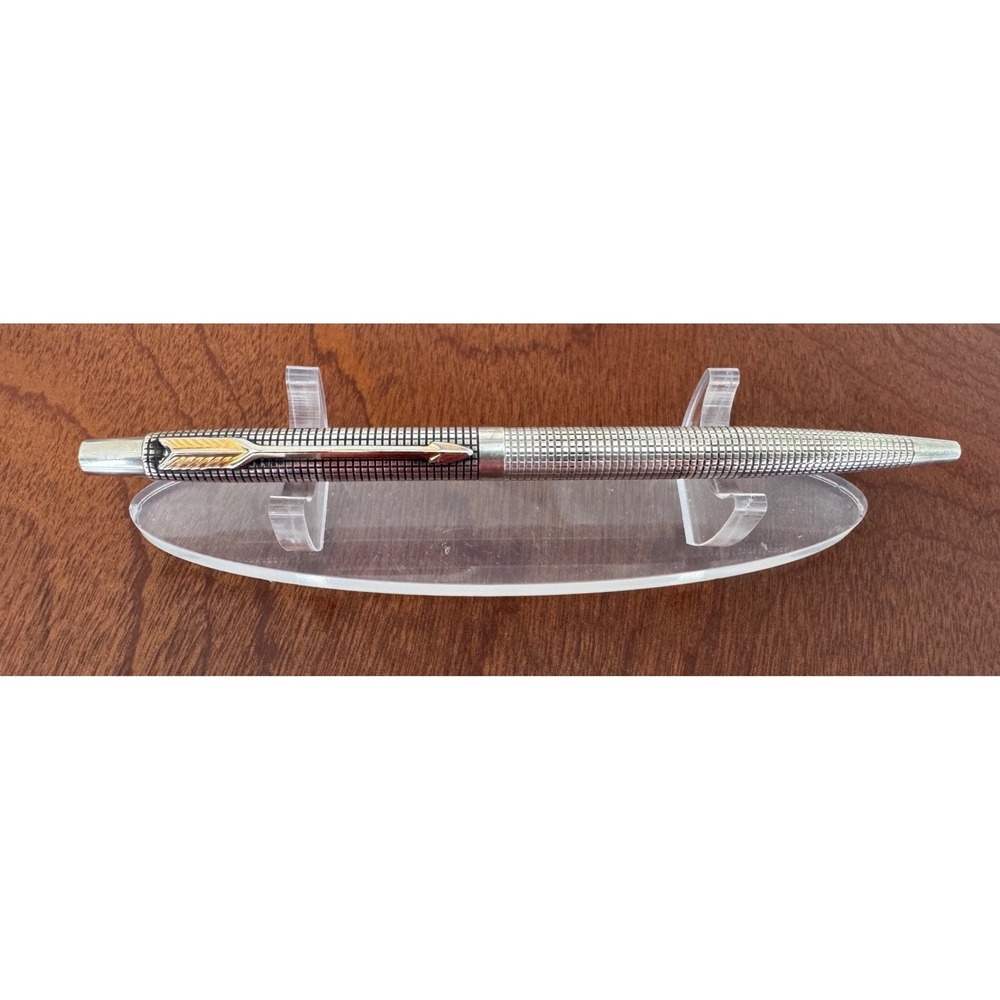 Parker 75 Cisele Sterling Silver Ballpoint Pen Excellent Condition